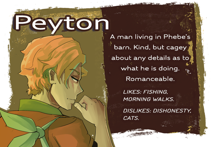 A Heart of Butterblue character introduction - Peyton