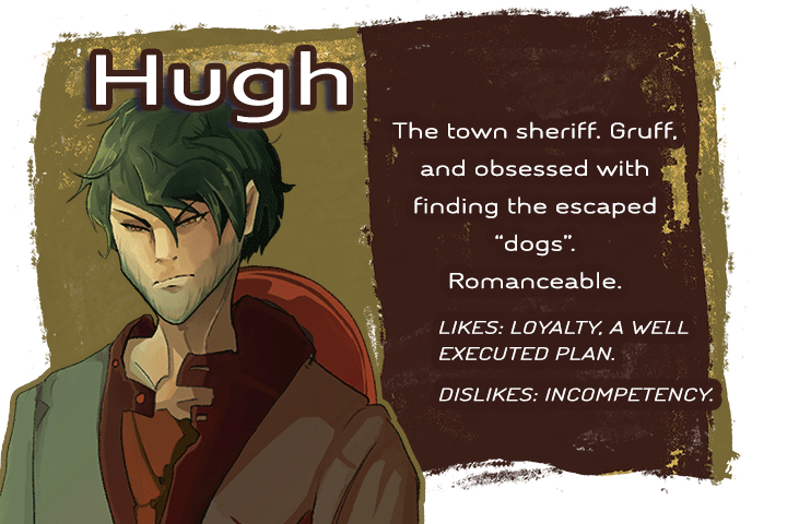 A Heart of Butterblue character introduction - Hugh