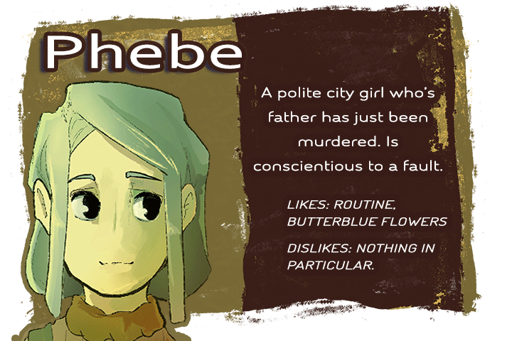 A Heart of Butterblue character introduction - Phebe